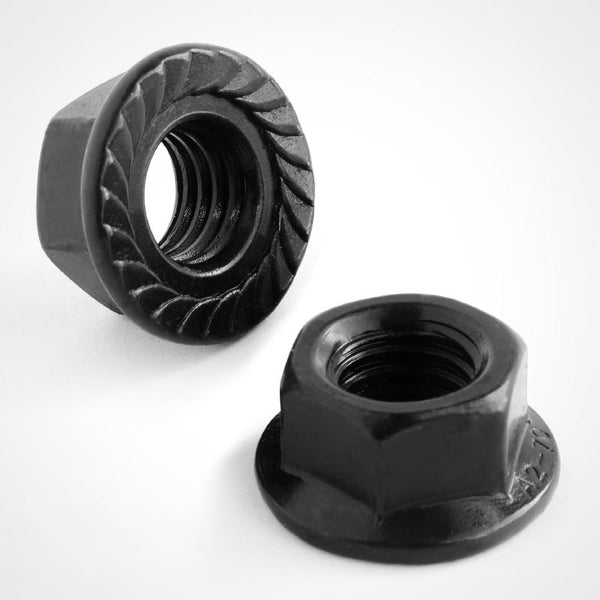 Black Stainless Steel Serrated Flange Nuts